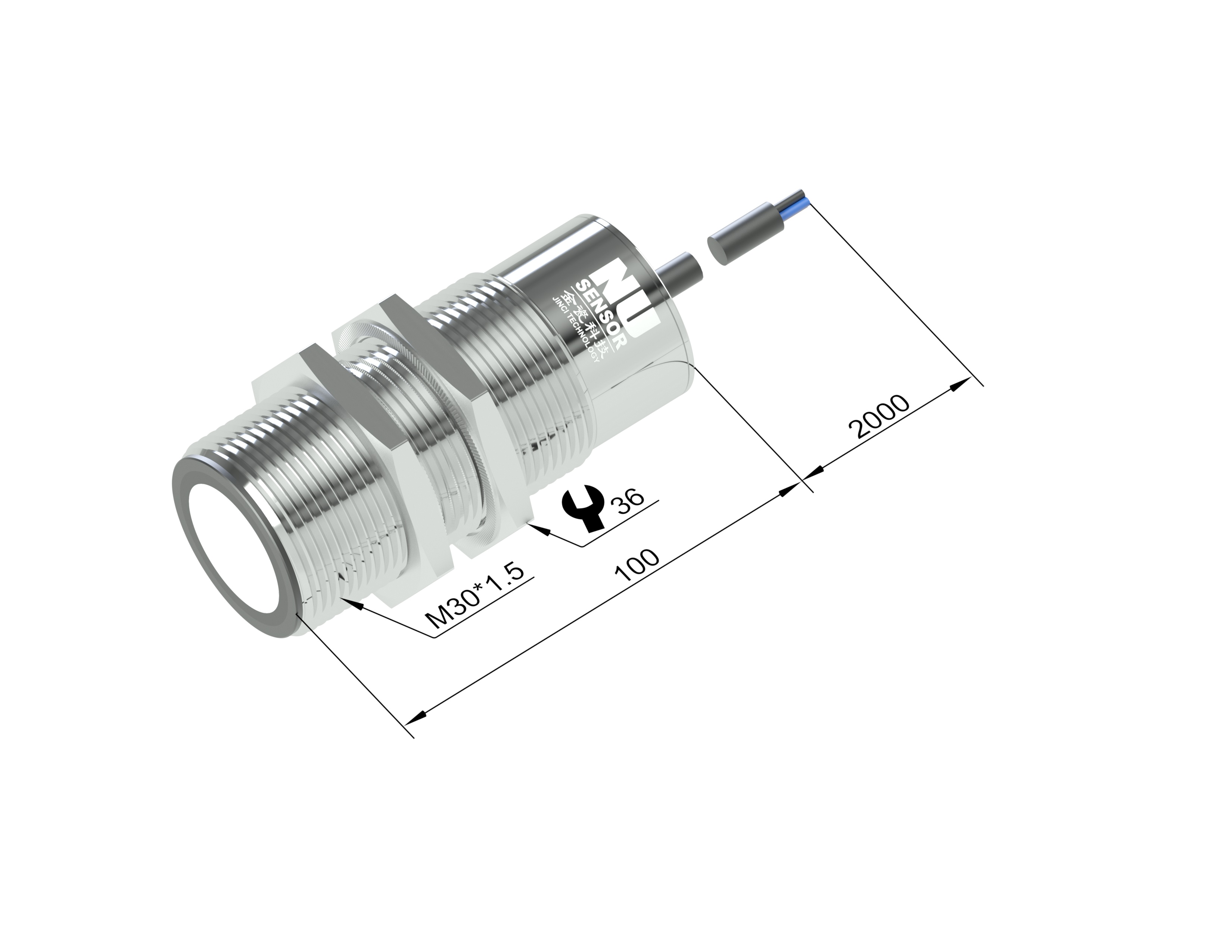 收發一體超聲傳感器